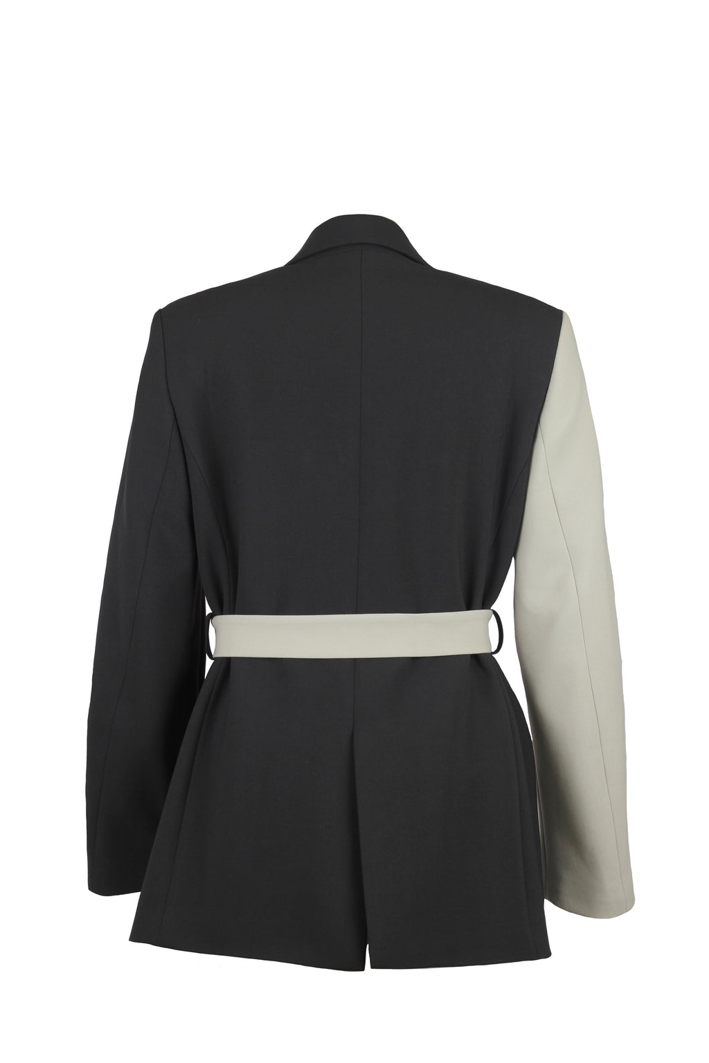 Grey Twisted Slim Fit Blazer