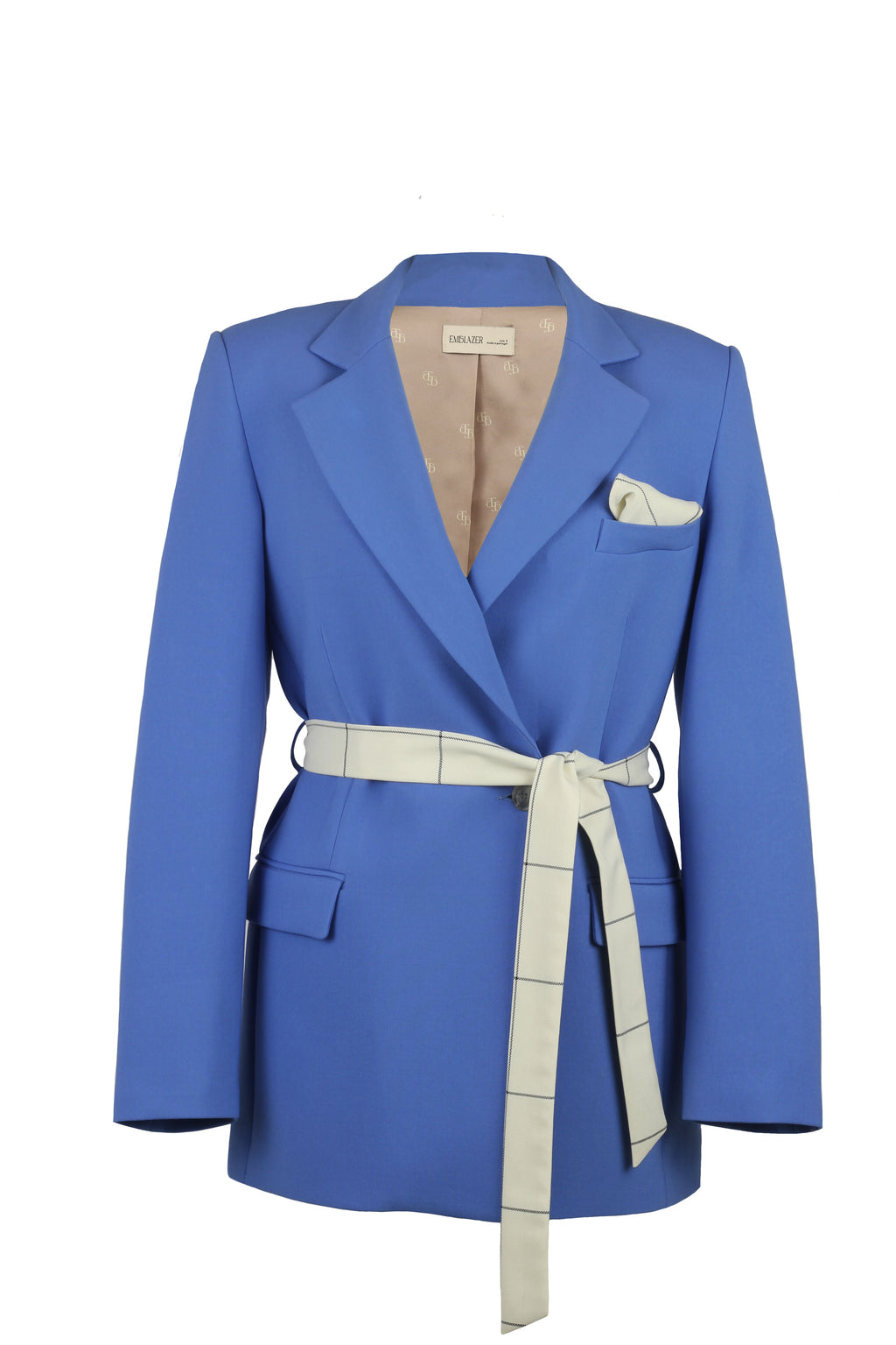 Electric Blue Slim Fit Blazer