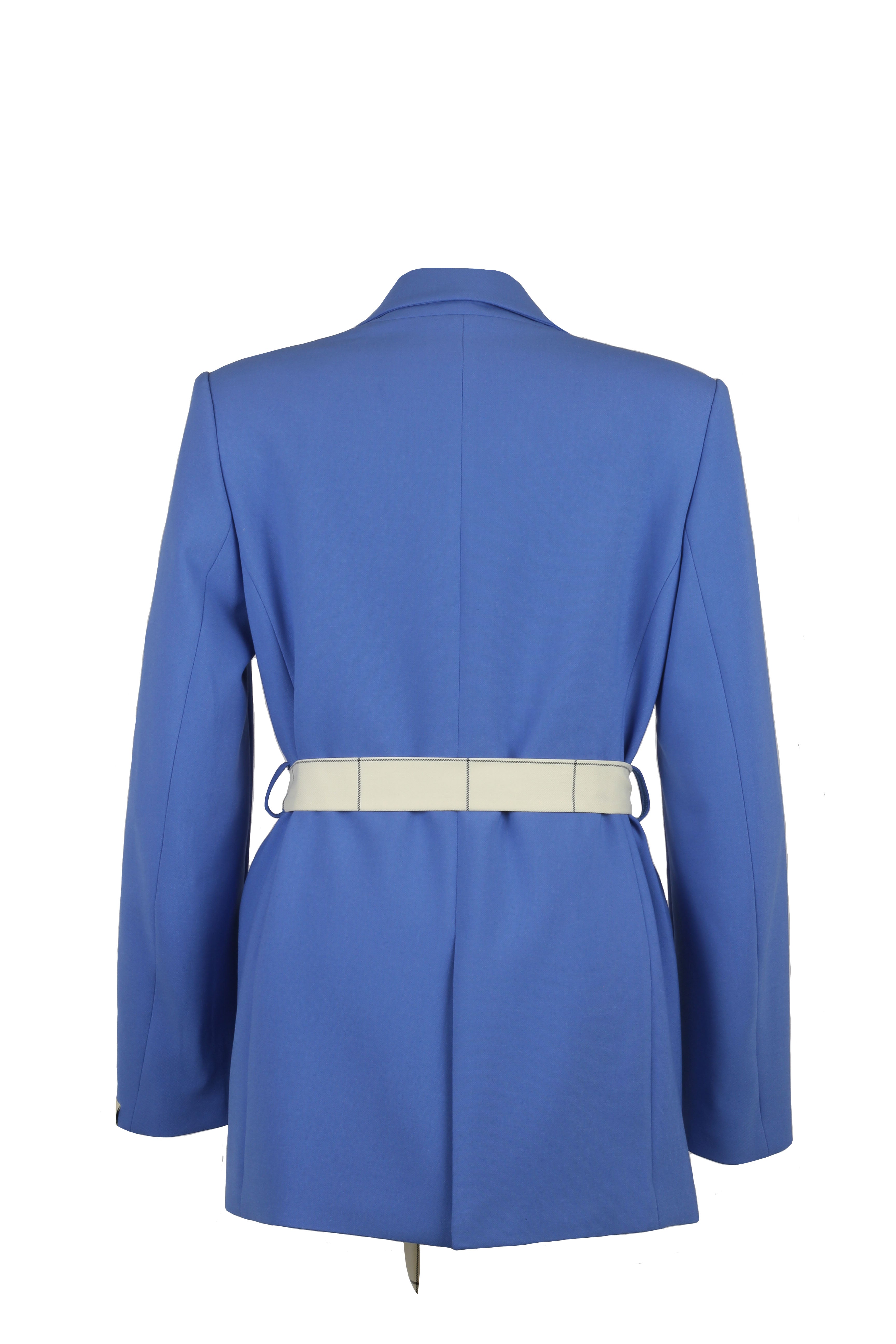 Electric Blue Slim Fit Blazer