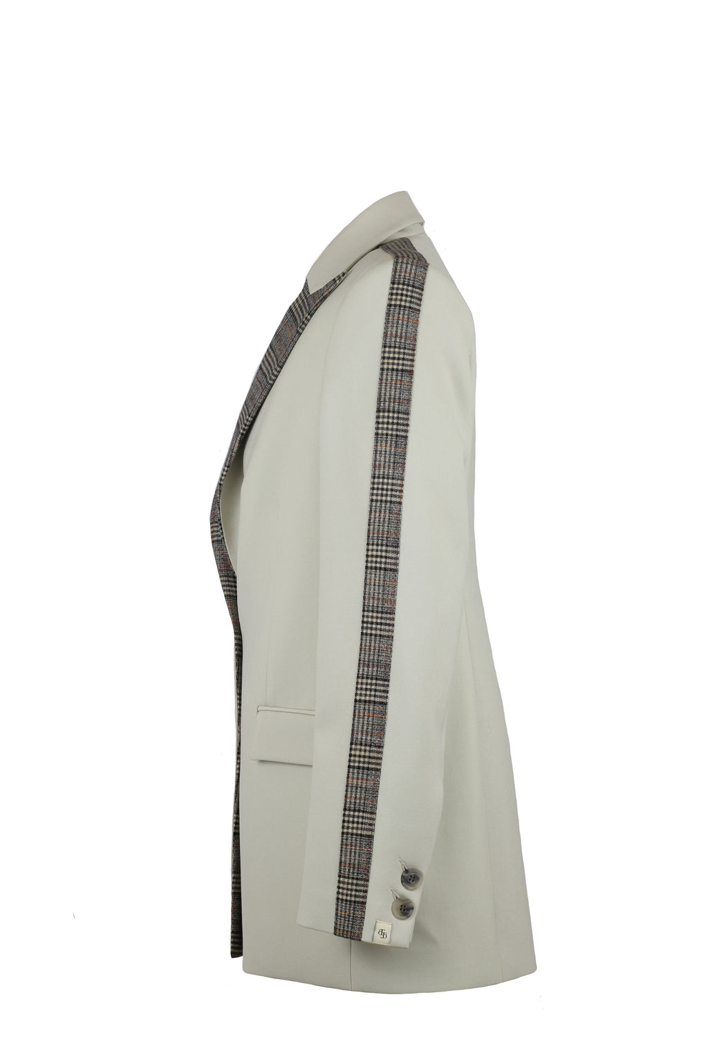 Tartan Collar Loose Fit Blazer